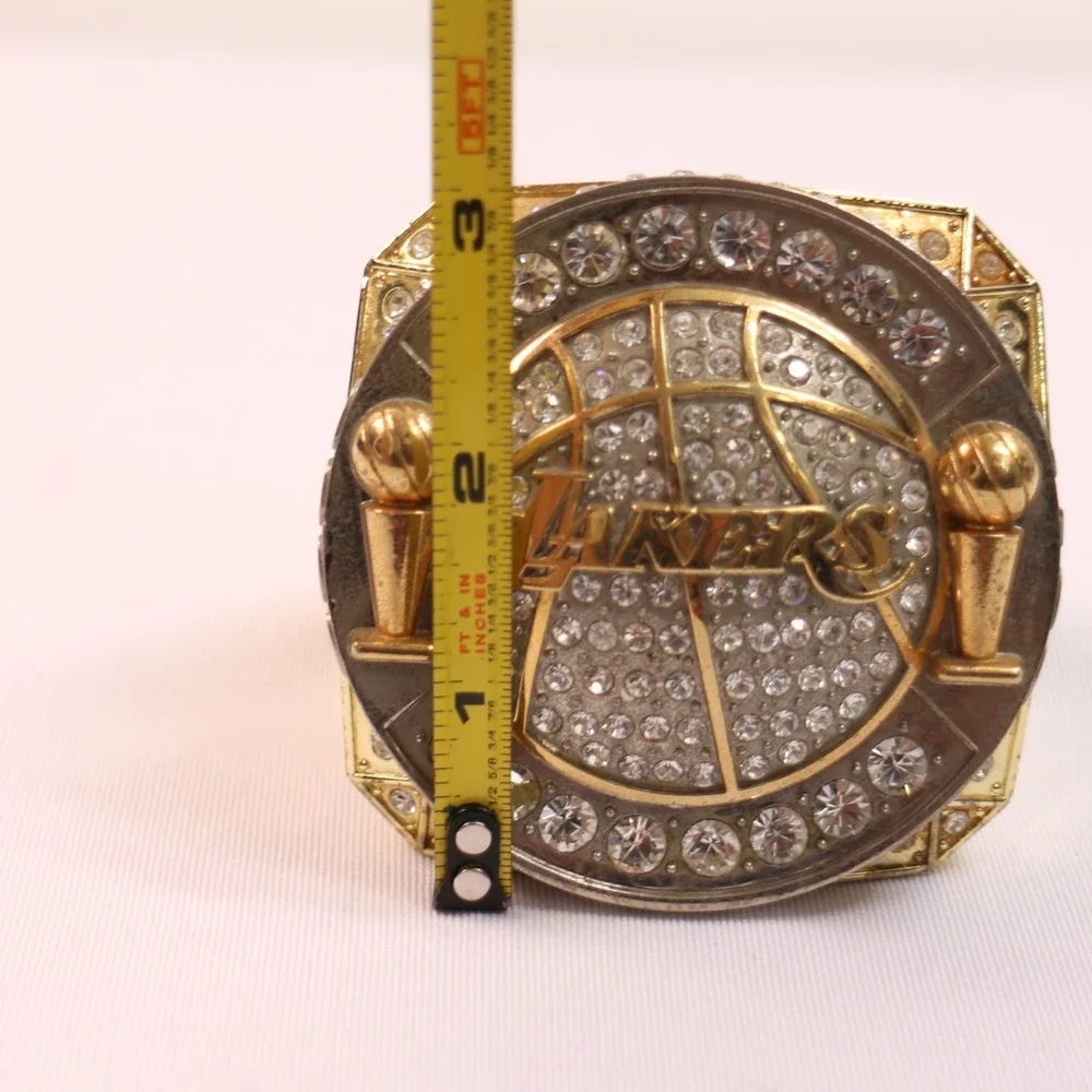 2010 Los Angeles Lakers NBA Championship Paperweight Ring Ticket Holder Prize